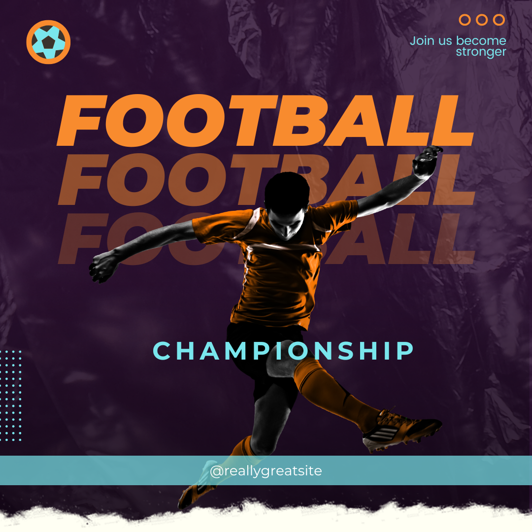 Template Feed Instagram Football Championship