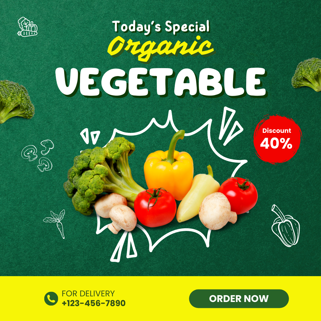 Template Feed Instagram Vegetable 