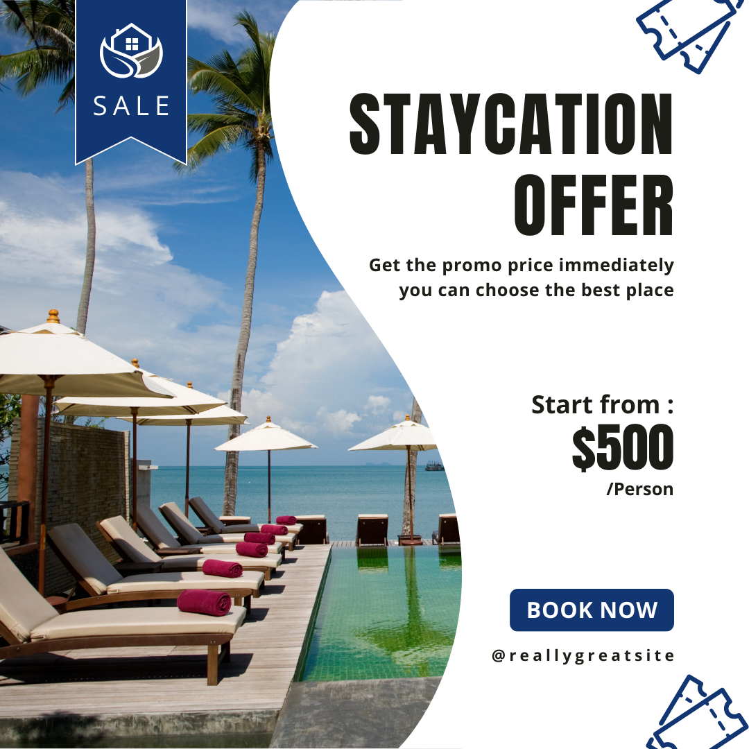 Template Feed Instagram Staycation Offer 