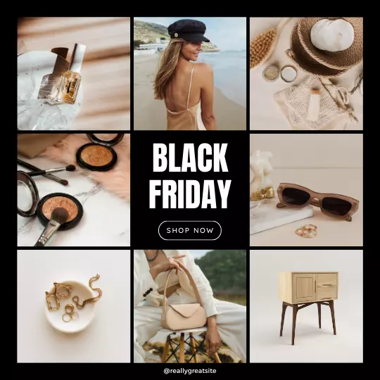 Template Grid Instagram Black Friday 