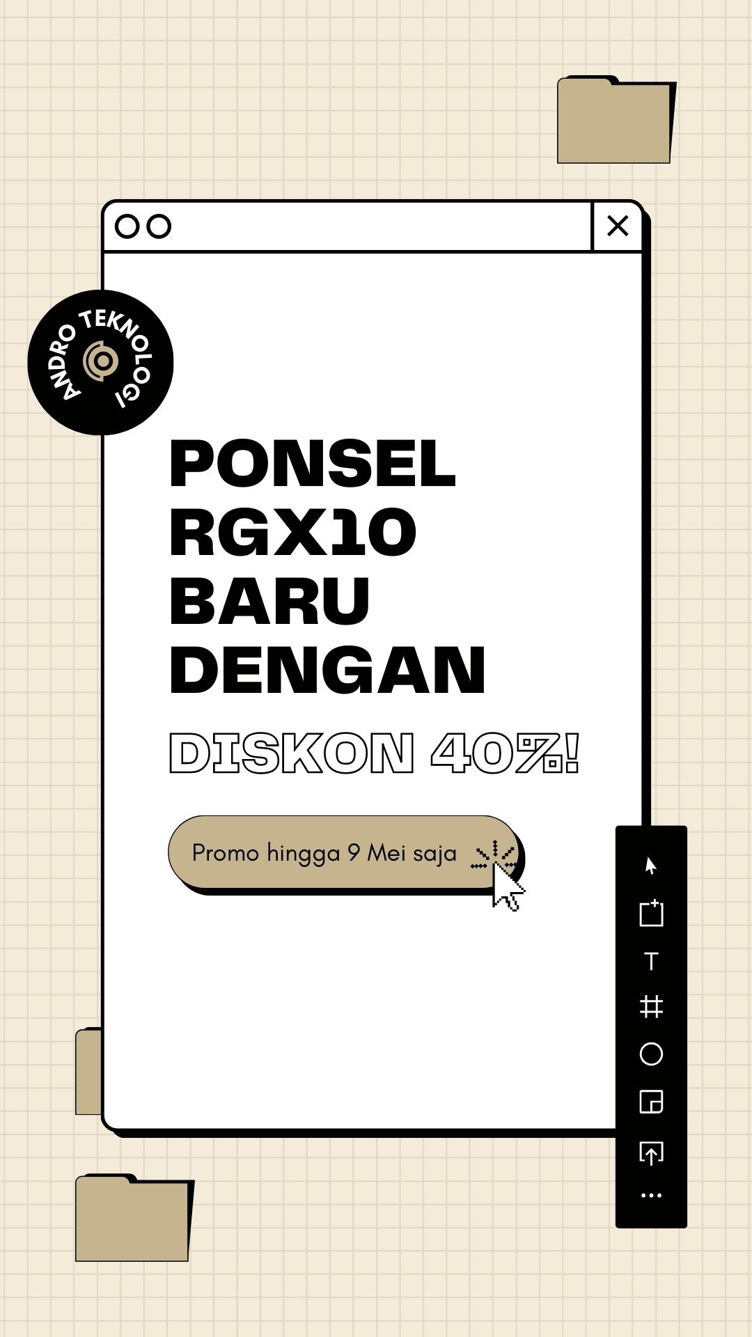 Template Reels IG Diskon Ponsel RGX10
